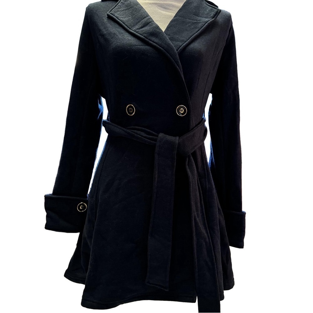 Serena Williams Signature Statement Women's Navy Blue Jacket Coat Size Small NEW